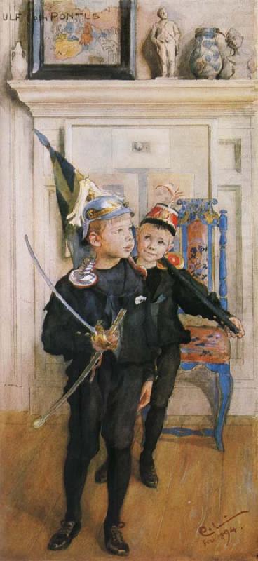 Carl Larsson Ulf and Pontus china oil painting image